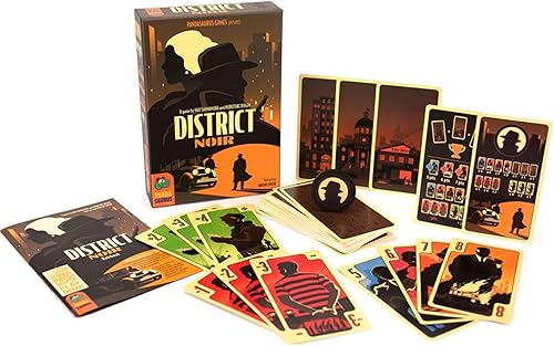 Miniatura 3 de Juego de cartas District Noir controla el inframundo criminal en una batalla estratégica, divertido juego familiar para niños y adultos, a partir de