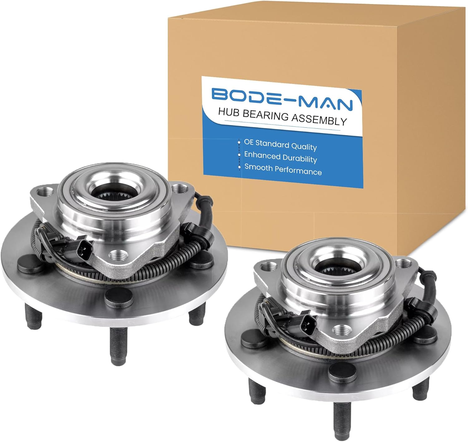 Pair Front Wheel Bearing and Hub Assemblies for 2009-2011 Dodge Ram 1500