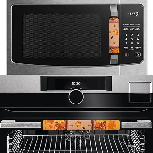 Miniatura 10 de Santa's Clothes - Manijas de repuesto para nevera, 4 unidades, guantes de Navidad para manija de puerta de microondas para cocina, más tiempo para