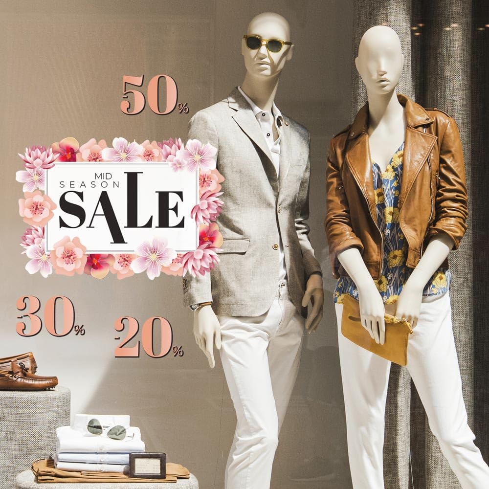 kina UVMS0028 Showcase for Mid Season Sale - Dimensions 50x40 cm - Showcases for Mid Season Sale stickers, wall stickers