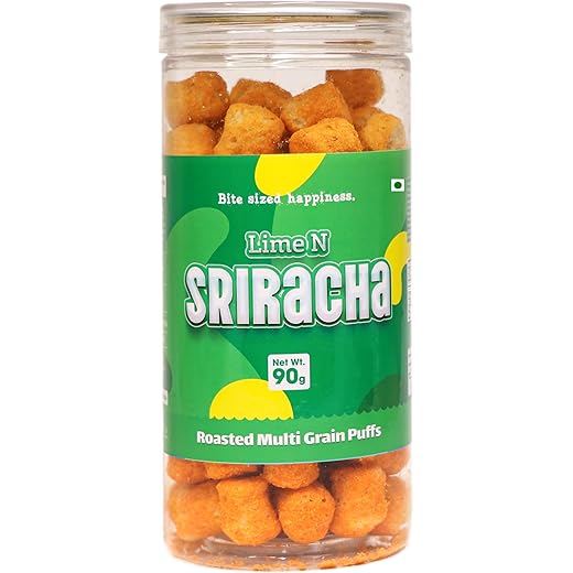 CRACK A NUT Multi-Grain Puffs Lime N Sriracha 90G 90 G
