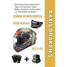 Draken S Dinatoon B5 / Mat K rm z  Full Face Motosiklet Kask  -  ntercom Uyumlu, DOT VE ECE 22.06
