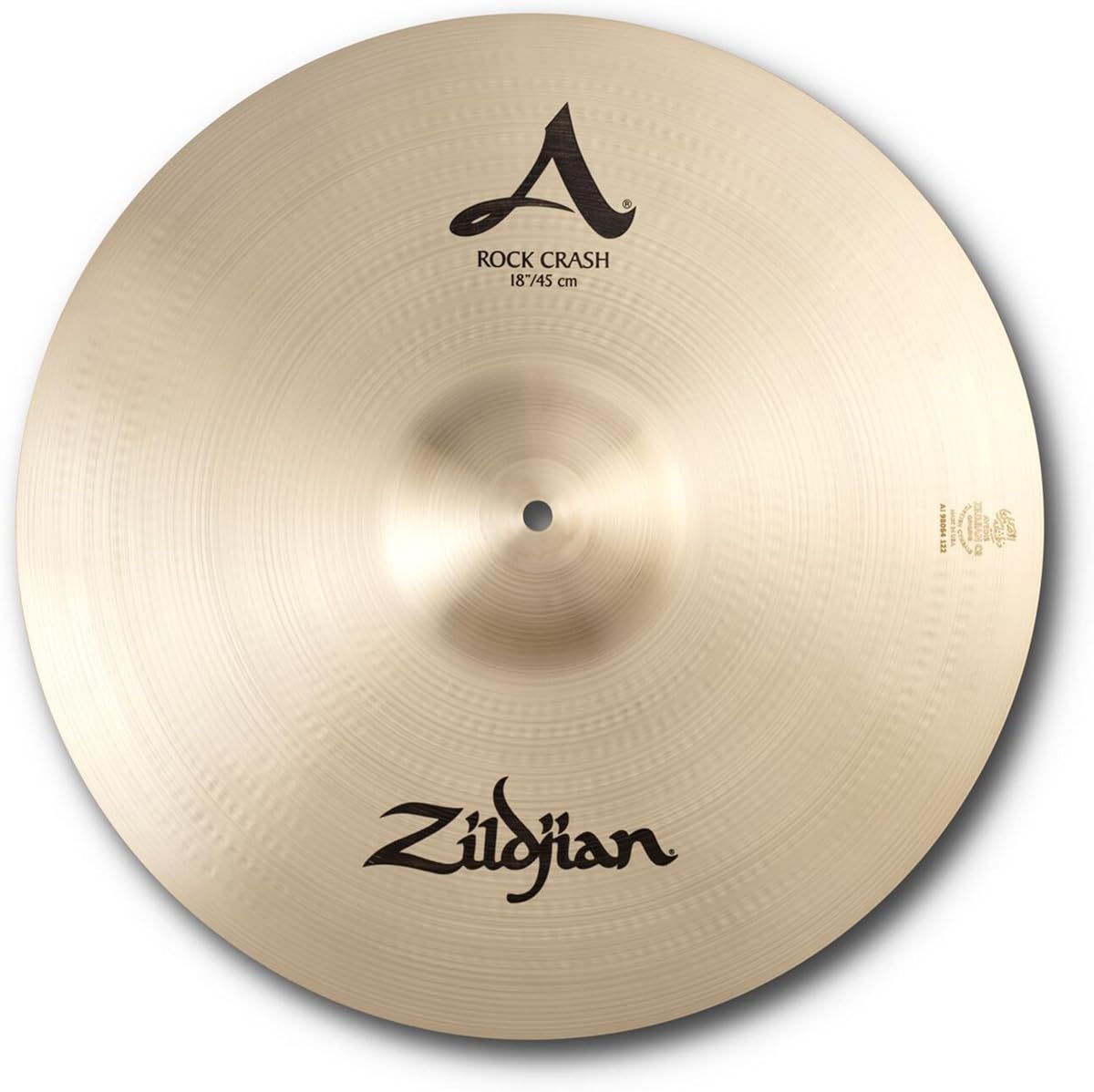 Zildjian A0252 18" A Rock Crash Cymbal | Loud cutting power, bright aggressive tone, built for high-volume playing, stands out in live mixes