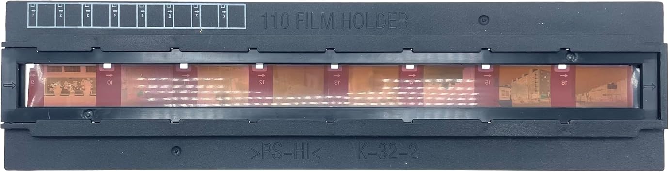 Photo Holder Assy Brownie Asp 110 Film Format Adapter Scanning 16mm Slide Negative Cover Guide Compatible with Epson Perfection V500 V550 V600
