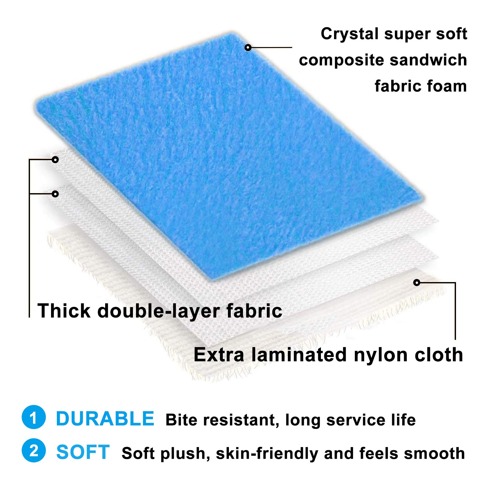 WishLotus Juguete masticable para perros pulpo, juguete chirriante para perros sin relleno con papel arrugado en las piernas, juguete interactivo de pana para perros pequeños, medianos (azul)