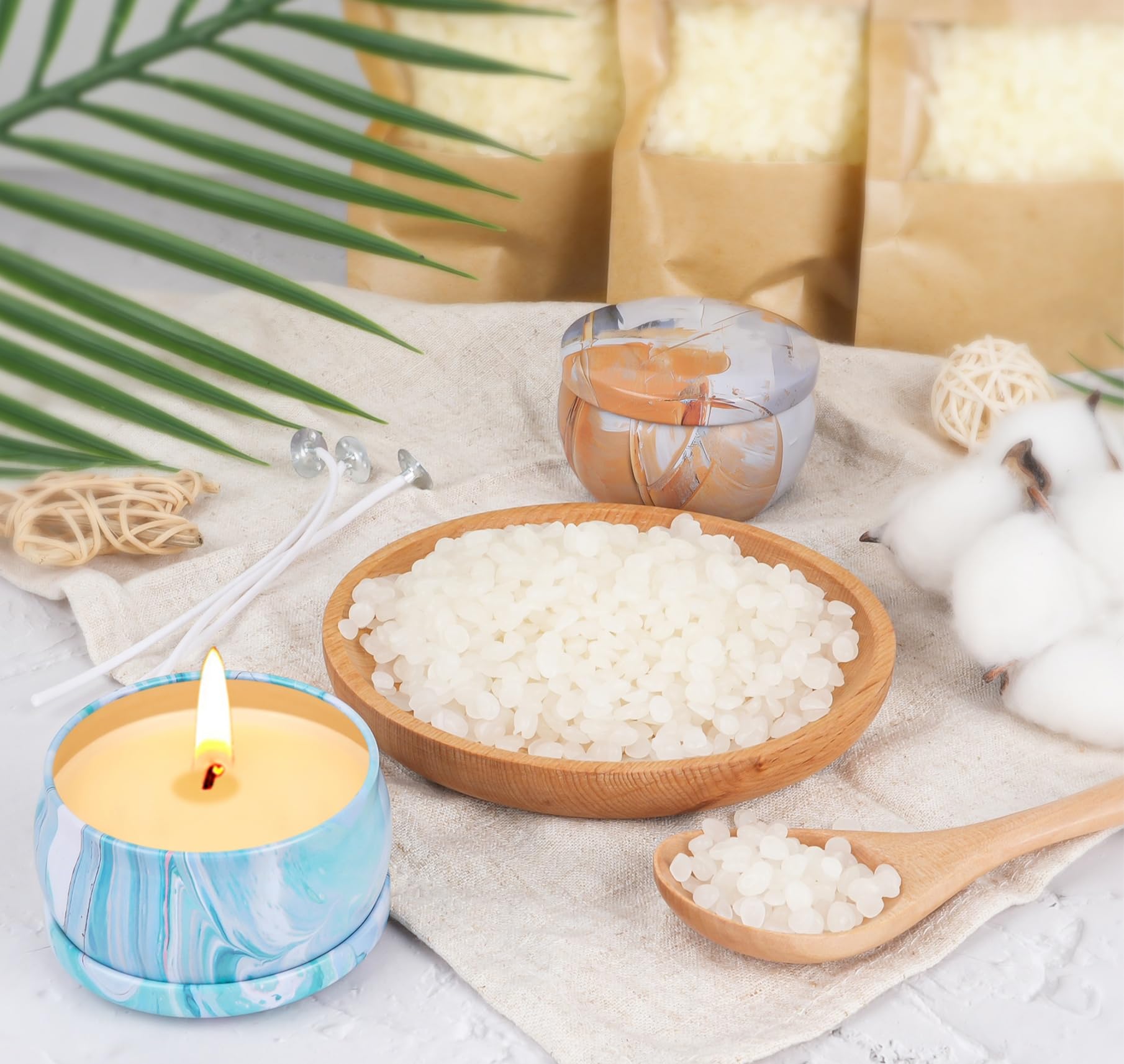 Set regalo candele profumate, 9 pezzi candele profumate con cera soia in barattoli per alleviare lo stress, candela naturale a stoppino profumata per signore regali di Natale profumati