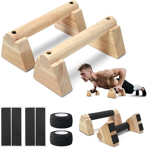 Barras paralelas para paradas de manos y flexiones  Equipo de entrenamiento duradero para fuerza central, equilibrio, inmersiones y calistenia