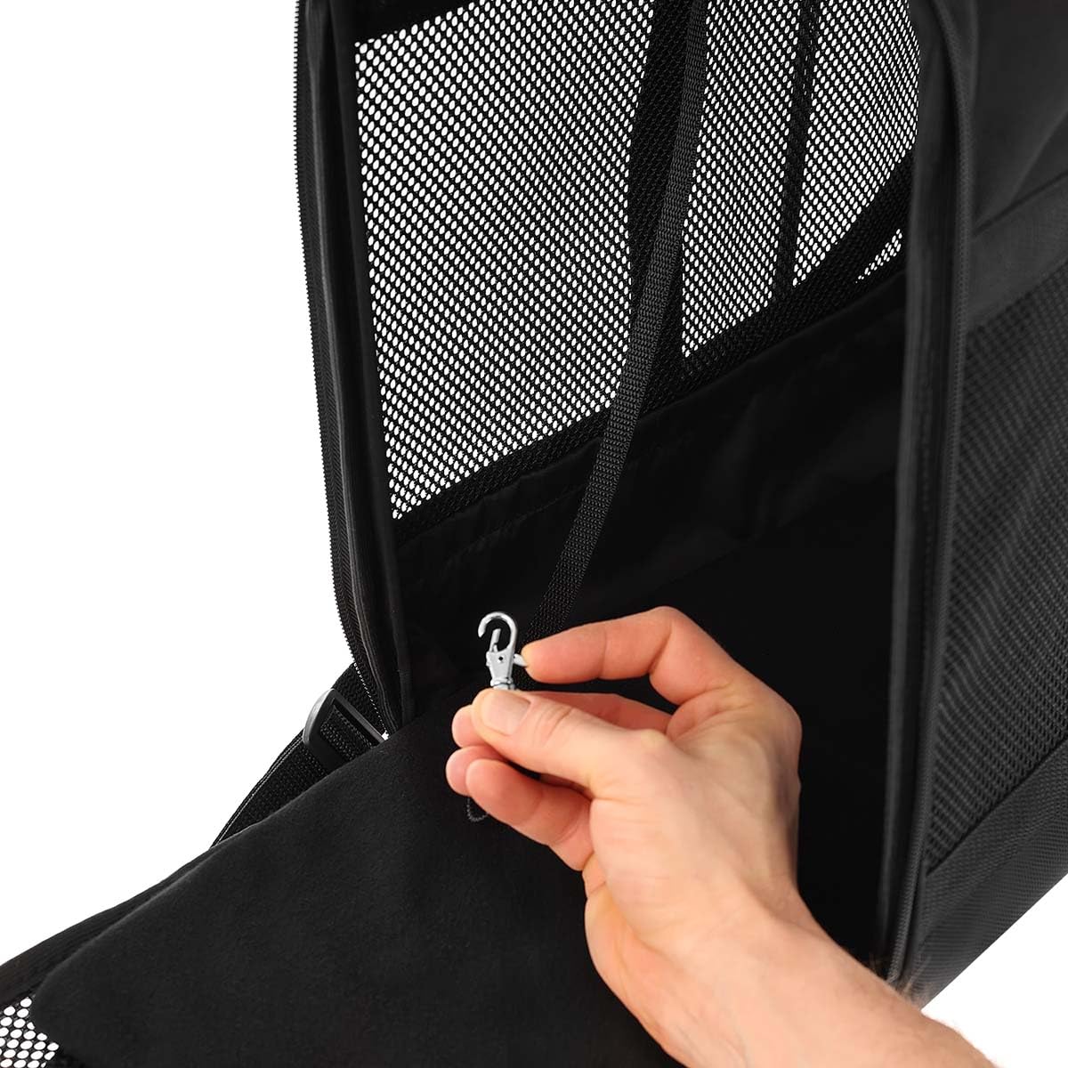 Hundetasche 55x40x23 cm Flugzeug Hundetransporttasche/Hundetragetasche | Leichte Tiertransporttasche für Hund & Katze bis 15 kg | Große Tier Box Tasche für z. B. Eurowings & Lufthansa Flug