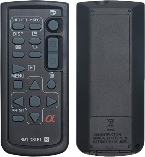 Miniatura 5 de Allimity RMT-DSLR1 RMTDSLR1 - Control remoto de repuesto compatible con cámara Sony Alpha A33 A55 A57 A65 A77 A99 NEX-5 NEX-6 NEX-7 A230 A330 A380