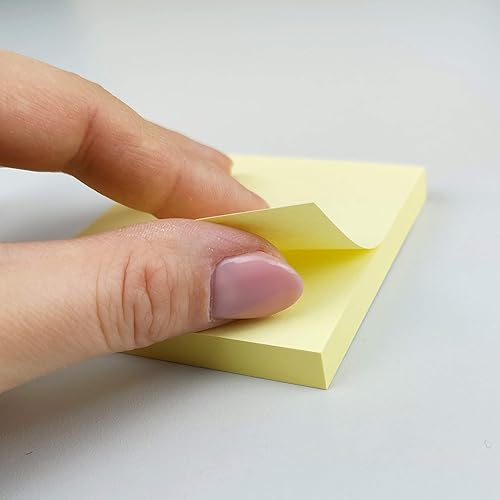 Miniatura 2 de D.RECT Sticky Notes - Notas autoadhesivas (2.992 x 2.992 in, color amarillo)
