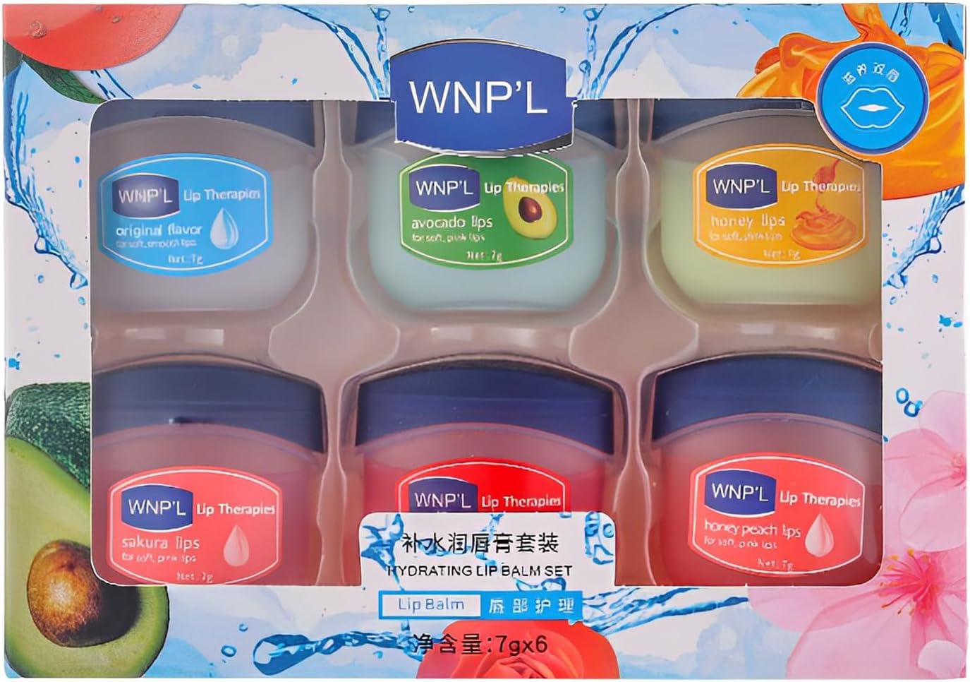 lip Balm Set, Lip Balm,6 Packs Long Lasting Lips Moisturizer Intensive Lip Repair Treatment for Cracked, Dry and Chapped Lips (Pack of Six) lip Balm Set, Lip Balm,6 Packs Long Lasting Lips Moisturizer Intensive Lip Repair Treatment for Cracked, Dry and Chapped Lips (Pack of Six)