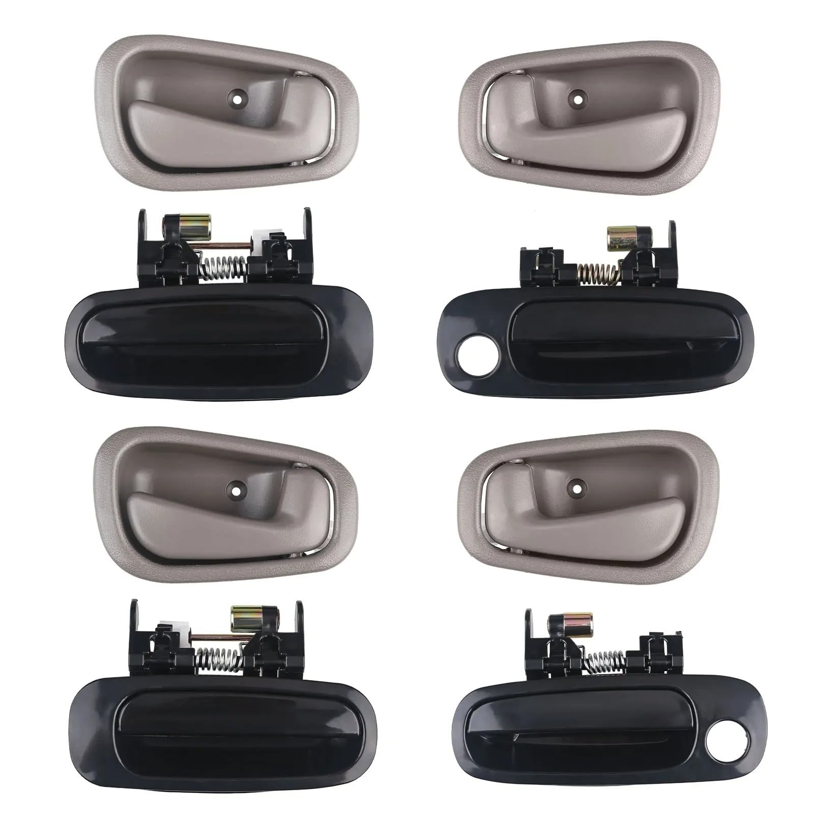 DUDUYANG Car Outside Door Handle for Chevy for Prizm 1998-2000 2001 2002 Car Inside and Outside Door Handle Front Rear Passenger Driver Side Replace 6922002030