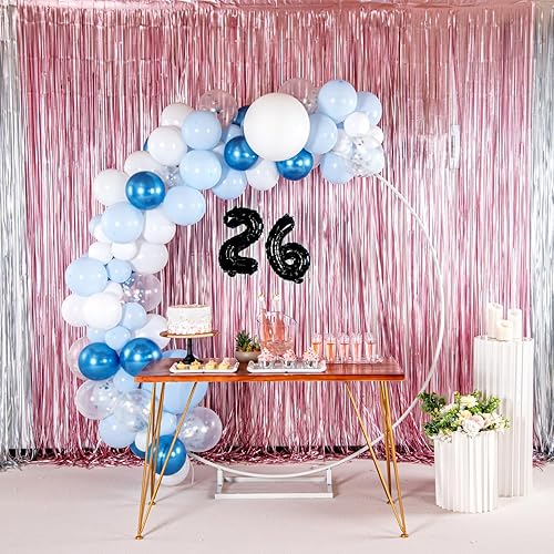 Miniatura 7 de Restaurantware Balloonify - Globo de 16 pulgadas con número 1 digital para fiesta, número 6, autosellante, de papel de aluminio negro, para