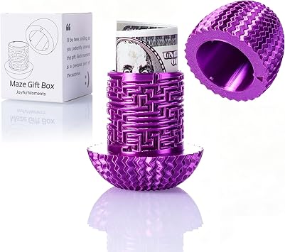 Maze Puzzle Box for Cash Gift, Money Holder Gift Box