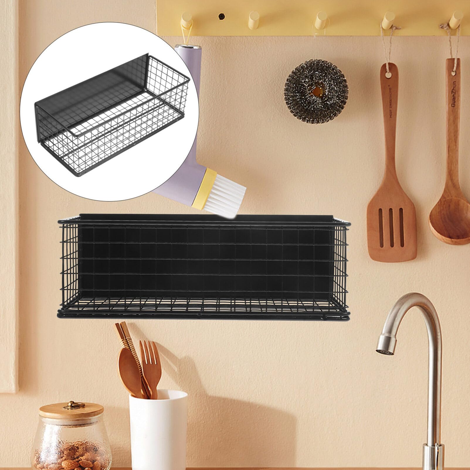 UPKOCH Organizzatore Magnetico per Spezie da Frigorifero Mensola Metallo con Forte Adesione Facile Installazione per Cucina e Spazi Metallici