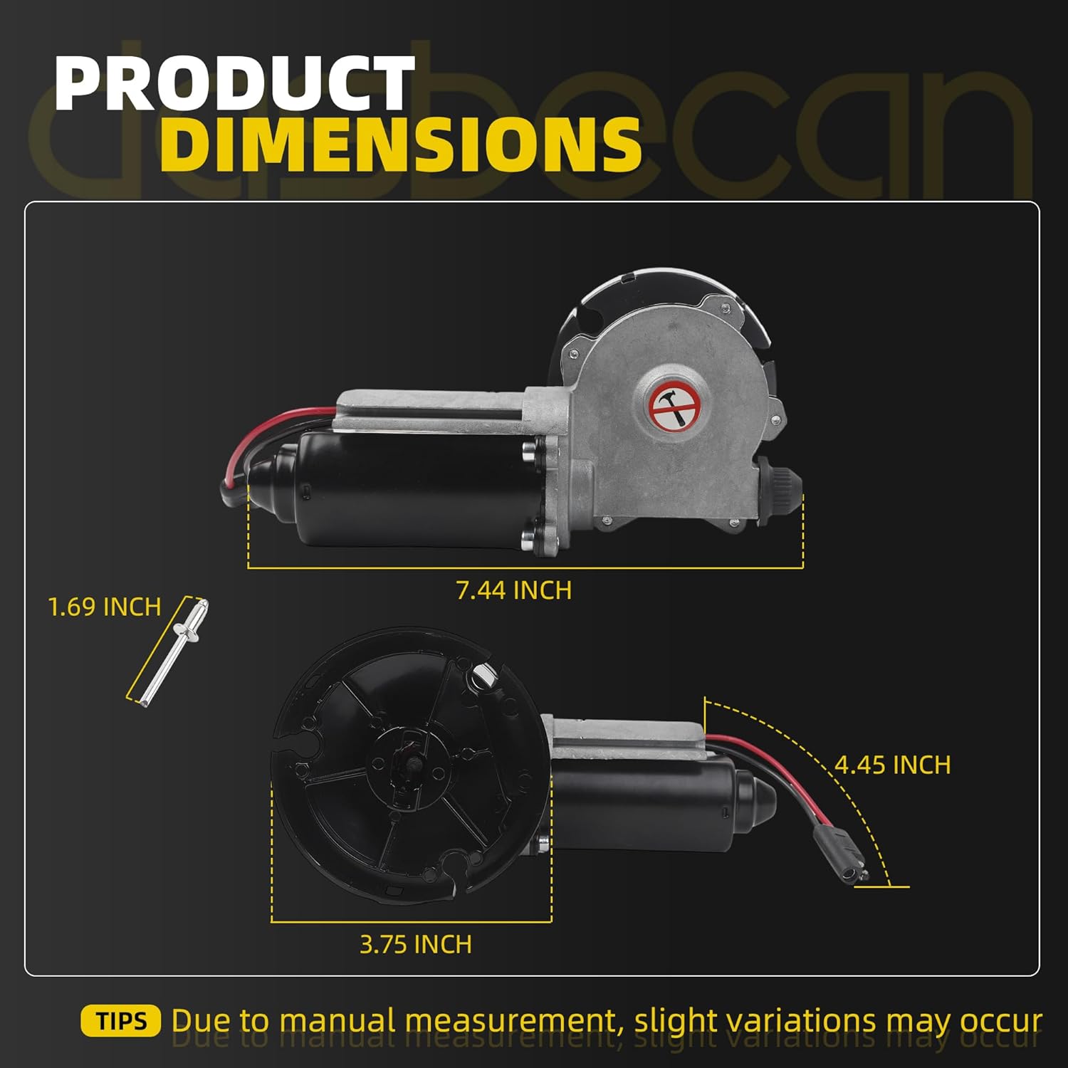 Dasbecan RV Awning Motor Drive Repair Kit Compatible with Dometic 9200 Series Awnings Replace# 3317084.000U 3316605.017 3316605.001