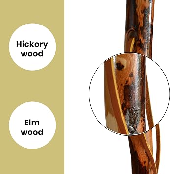 72 Tall Hickory/Elm Walking Stick, Walking Stick for Tall People, 6 Foot Tall