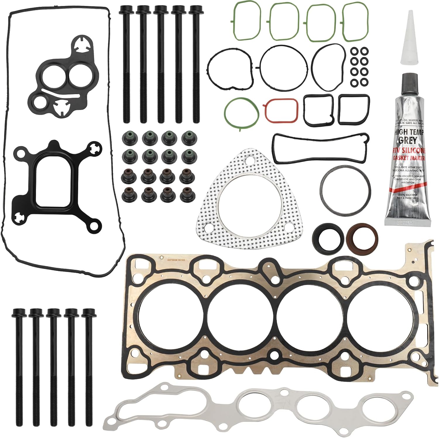 DRIVESTAR HS26522PT Cylinder Head Gasket Set, 2009-2012 for Ford Escape, 2010 for Ford Fusion, 2009-2011 for Ford Mariner, 2010 for Ford Milan