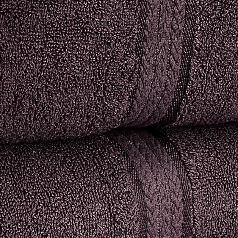 Super Soft 600 GSM Cotton Towels Set by Sweet Needle, Dark Brown, 2 Bath Towel, 2 Hand and 6 Wash/Face, Double Pile - Image 4