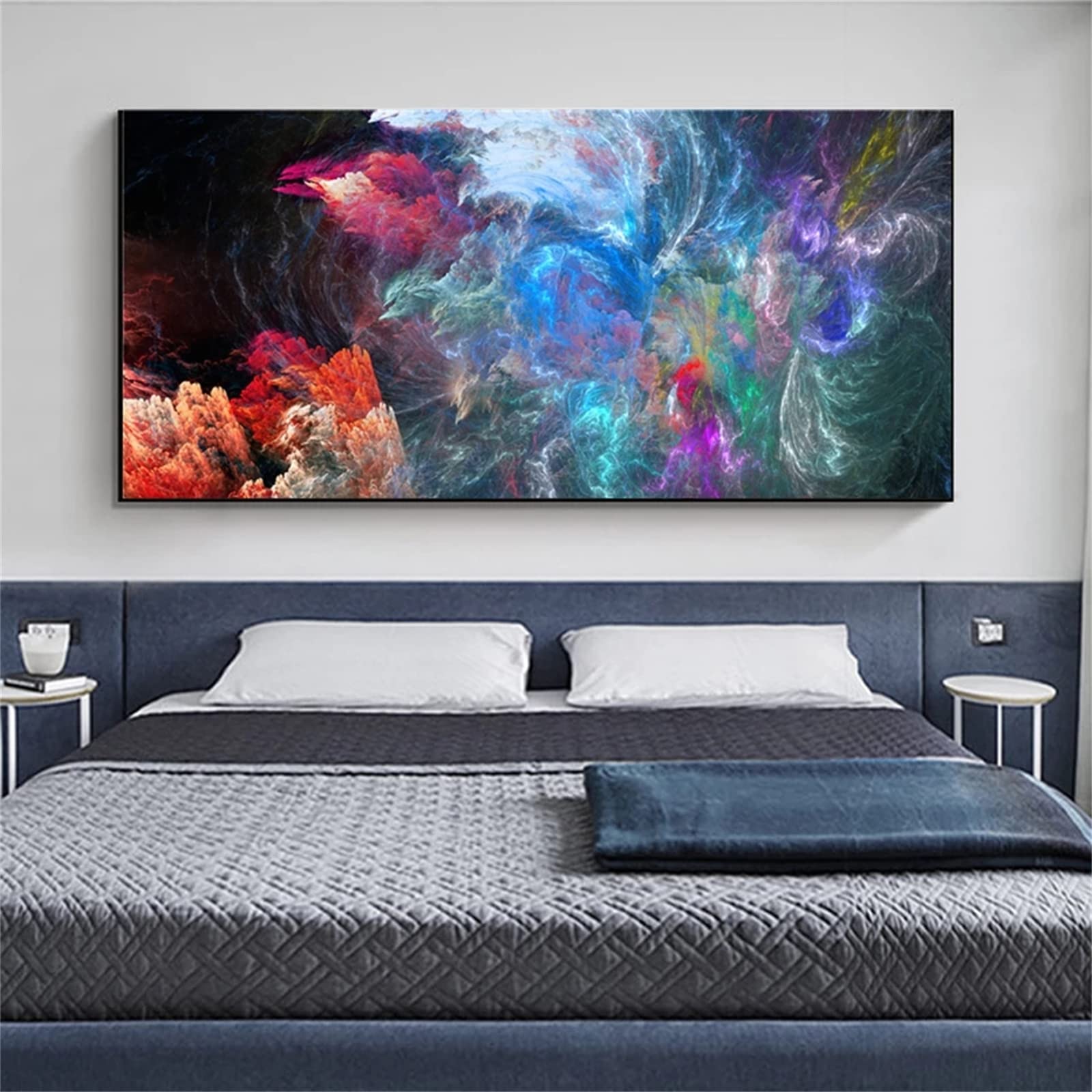 DIY zestawy do malowania diamentami 5D, pełne wiertło diamentowy obraz dla dorosłych i dzieci, kryształ górski haftowanie obrazy do dekoracji ścian domu - 70 x 140 cm / 27 x 55 cali (kolor: chmura)