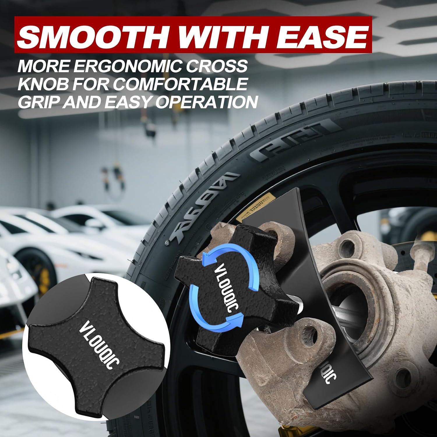Brake Caliper Compression Tool, Heavy Duty Brake Pad Spreader Tool, caliper piston compressor tool for Compressing Inner Pad, Disc Brake Pad Spreader Tool Suitable for Most Cars and Light Trucks