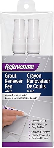 Rejuvenate Los rotuladores restauradores de lechada blancos restauran y renuevan la lechada teñida en cuestión de minutos paquete de 2 unidades