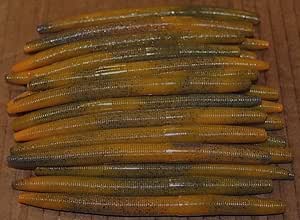 Esche Bulk Pesca Assortimento 5 Stick Senko - 50 Vermi Plastici Per Pesca Al Bass, Miscele Di Colori Esche Per Bass - Foto 8