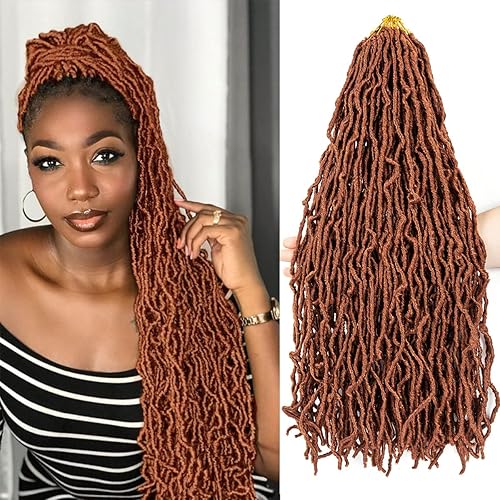 Vista 50 de Umylar Rastas de pelo sintético de ganchillo de 18 pulgadas, 7 paquetes de 7 paquetes de extensiones de cabello sintético de ganchillo para mujeres