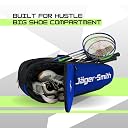 Jager-Smith ORCA Blue & Black Double Zipper Badminton Sports Bag with Shoe Compartment | Front Zip Pocket| Made in India gallery image