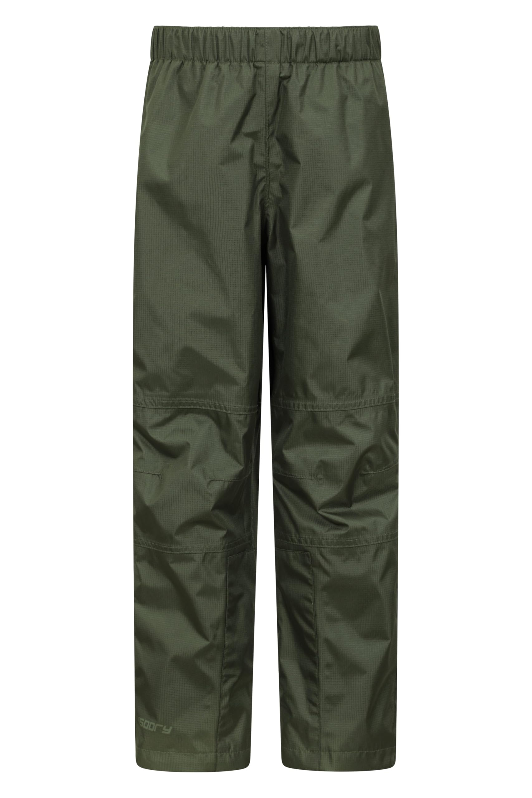 Mountain Warehouse Khaki Spray Kids Waterproof Over Trousers - Breathable Childrens Over Pants, Half Leg Zip, Taped Seams Rain Pants - For Travelling & Outdoors Teen Size 13 Years