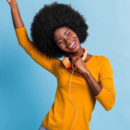 Miniatura 6 de Pelucas afro de 16 pulgadas para mujeres negras pelucas rizadas afro de los años 70 peluca rizada grande pelucas afroamericanas pelucas de los años