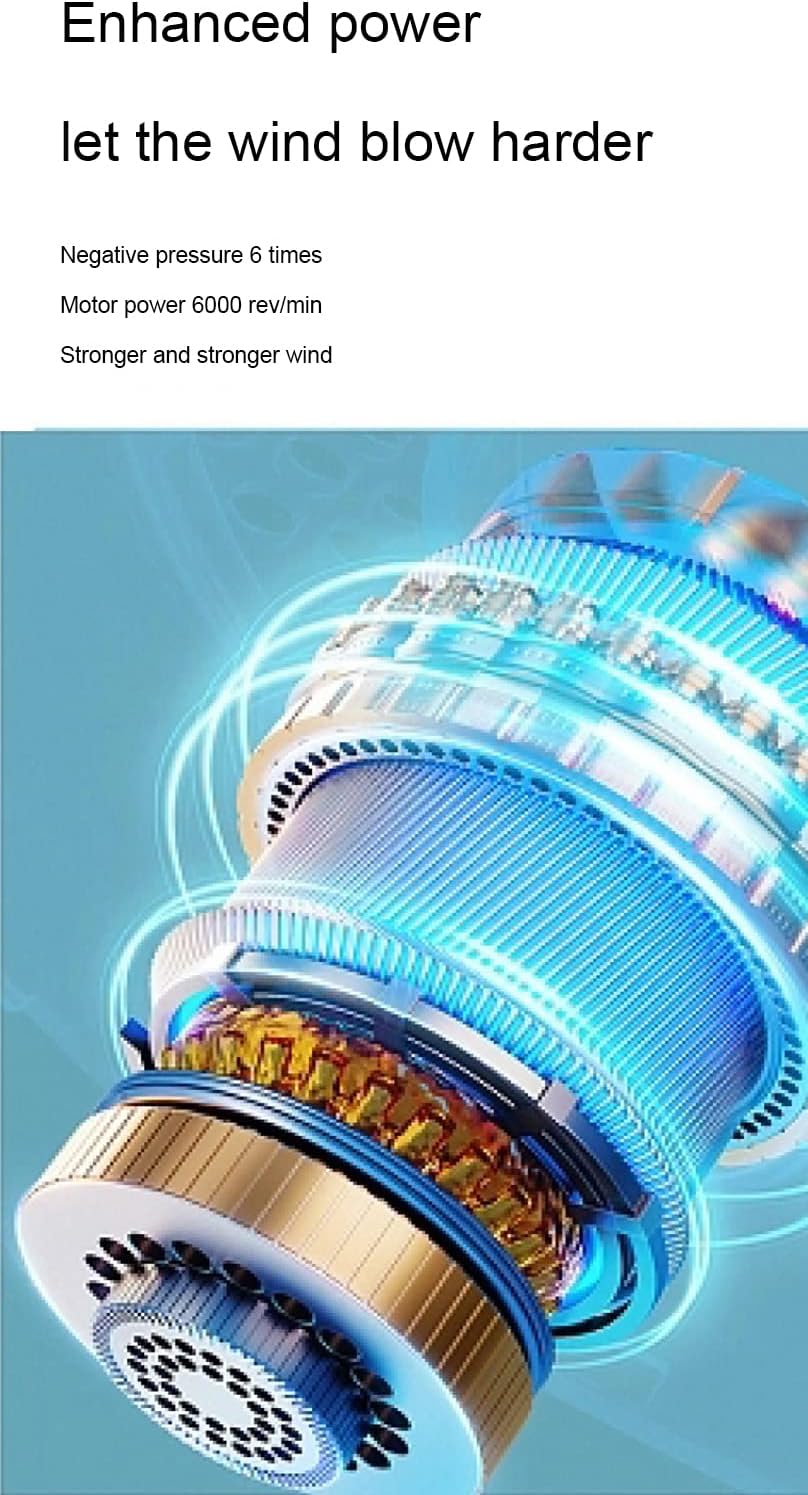 Neck Fan, Personal Hands Free Rechargeable Fan, Portable Bladeless Fan with 360° Cool Airflow, Rechargeable Neck Fan for Women Men Indoor Outdoor Travel,Blue