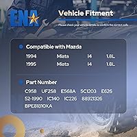 Vista 7 de ENA Paquete de bobinas de encendido compatible con Mazda 1994 1995 MX-5 Miata MX5 L4 1.8L Reemplazo para C958 UF258 E568A 5C1203 E626 52-1990 IC140