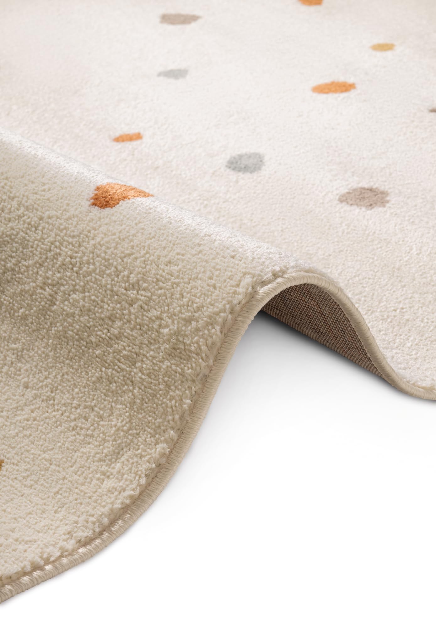 Hanse Home Adventures Tapis pour Enfant – Tapis de Jeu à confettis à Pois, Design Moderne, Tapis de Jeu, Tapis d'éveil pour garçon et Fille, pour Chambre d'enfant, Chambre d'adolescent, Salon – Crème