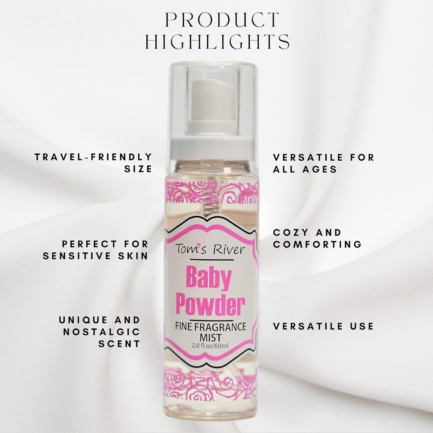 Infinix Baby Powder Scent Fragrance Mist for Women and Men - 2 oz, Clear - Image 4