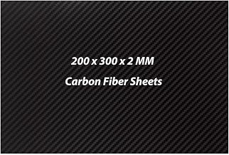 200X300X2MM Carbon Fiber Sheets 3K Twill Matte Carbon Fiber Plate 200X300X2MM Carbon Plate Panel Black Carbon Fiber Board 2MM Thickness for Handmade DIY Wallet Model Part Repair Panel