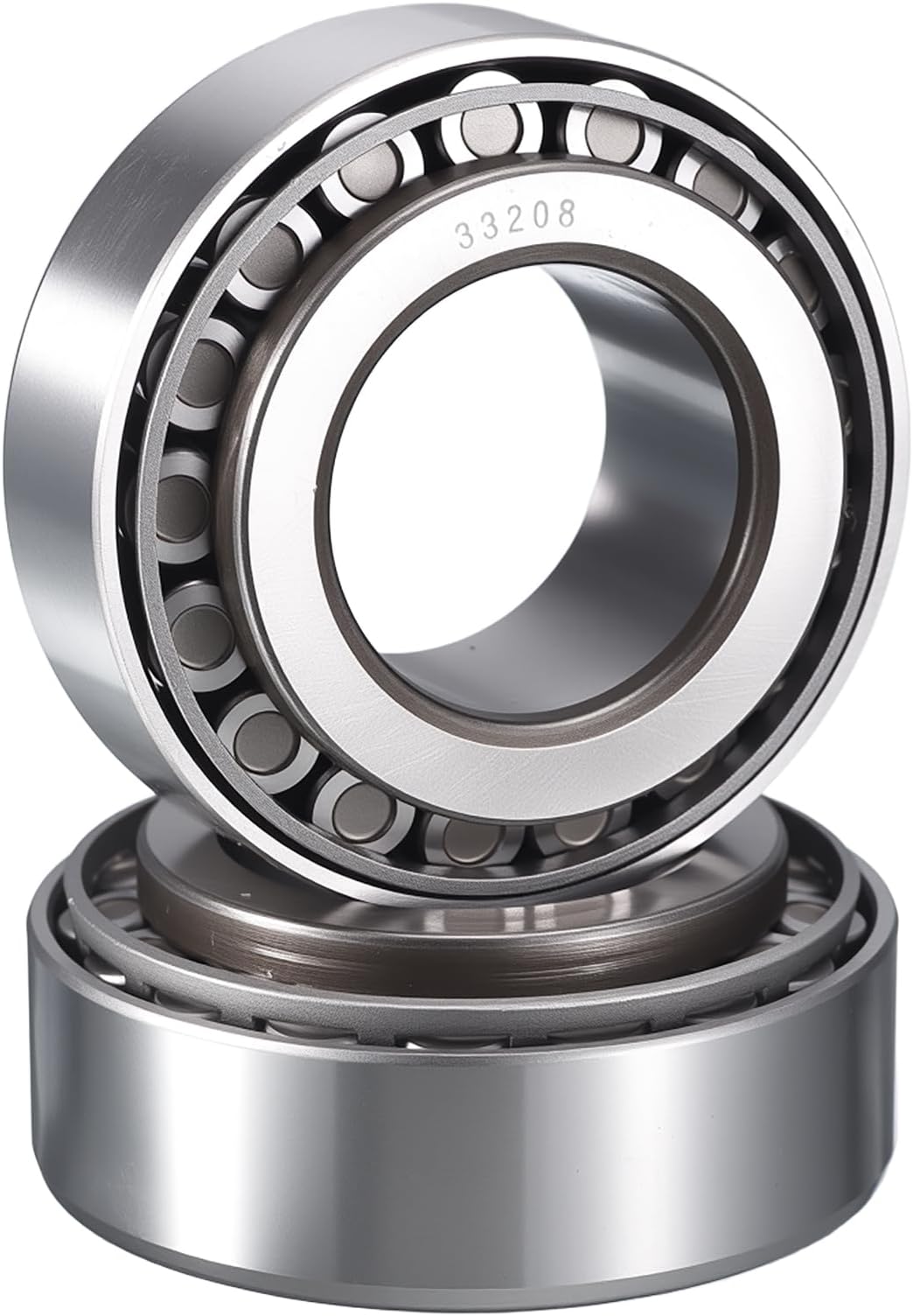 2 Pack 33208 Tapered Roller Bearing Cone and Cup Set, 40mm Bore 80mm OD 32mm Cup Width, Chrome Steel Taper Bearings Set, ABEC-3