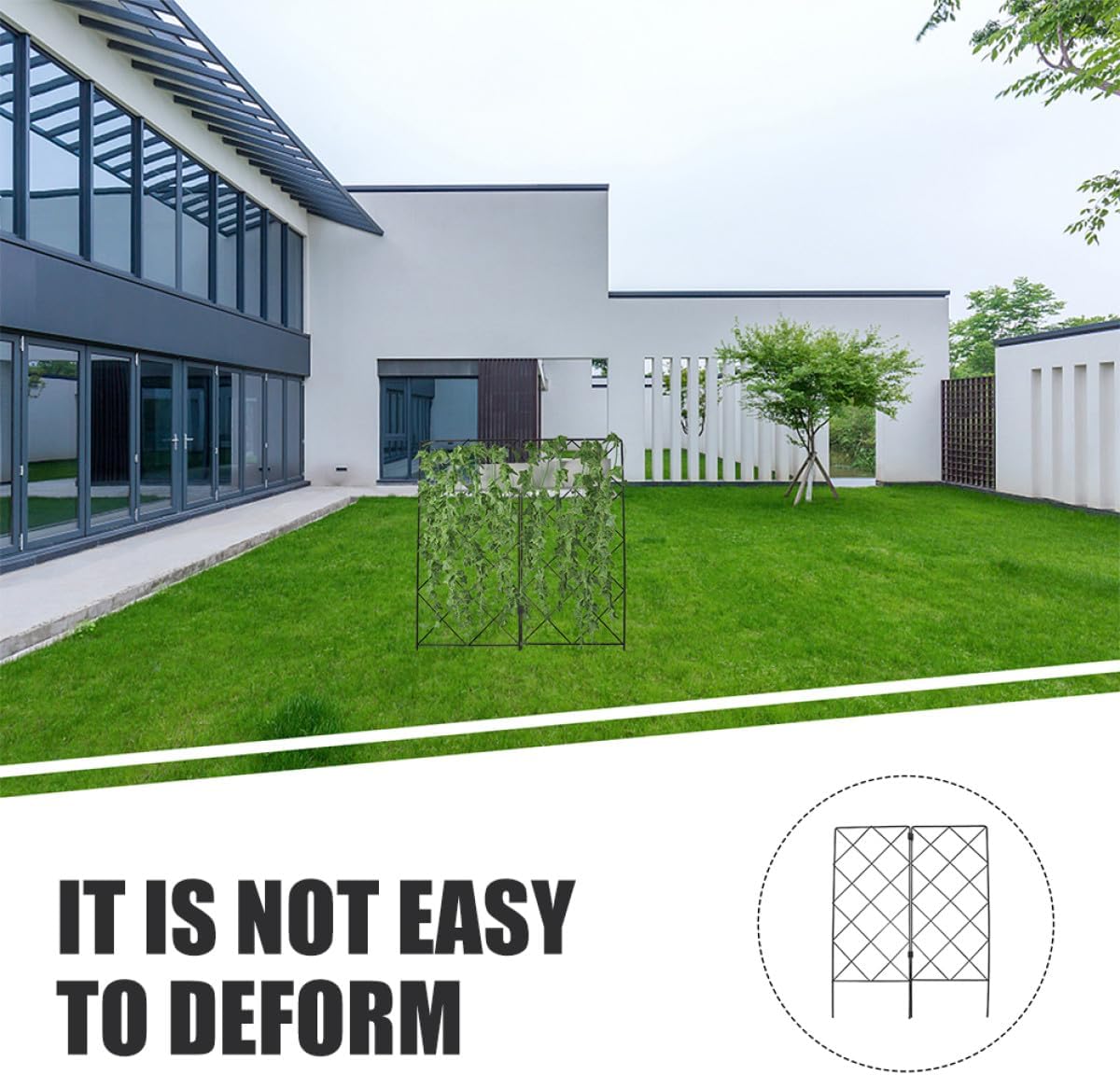 2pcs Garden Plant Climbing Trellis Vine Support Rack Outdoor Foldable 20x53cm Plant Holder for Potted and Vegetable Climbing