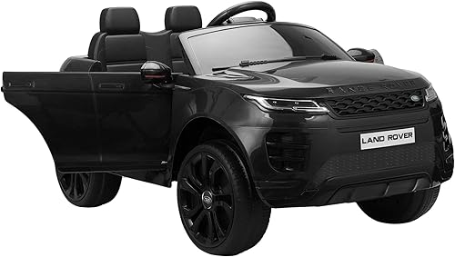 Festnight Land Rover - Auto eléctrico de 12 V para niños, auto eléctrico para niños, 2.4 G RC, 4 ruedas de suspensión de resorte, luces LED, música,