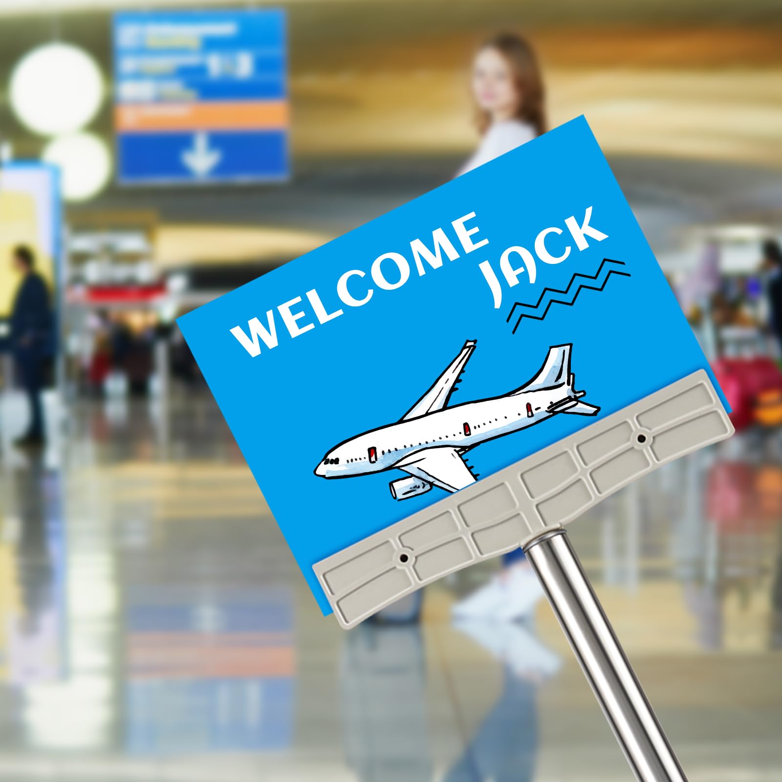 Menkxi 20 Pcs Handheld Sign Holder 22-34" Stainless Steel Hand Held Billboard Sign Stands Handheld Sign Poster Holder For Sports Meetings Exhibition Welcome Leader Tour Guide Parade, No Signboard - View #10