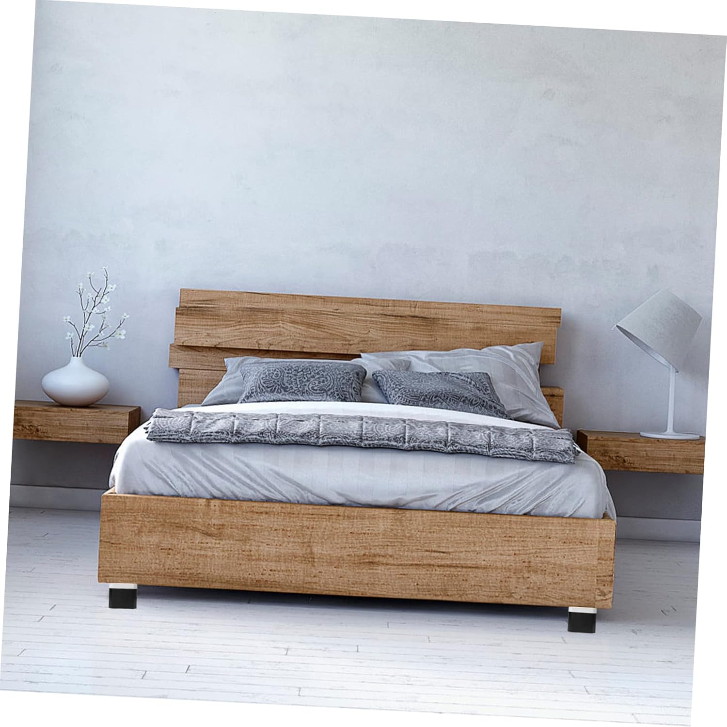 Amosfun 4pcs Non- Furniture Risers Heavy Duty Bed Elevators for Increased Height Prevents Floor Scratches for Sofas Tables and Beds
