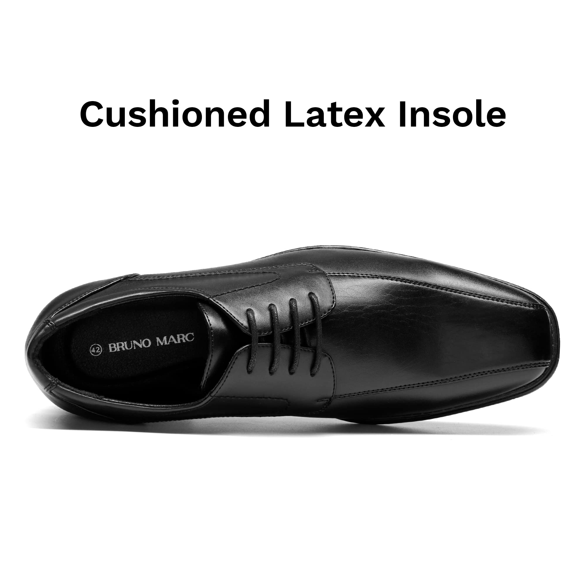 Bruno Marc Scarpe Oxford Uomo in Pelle Stringate Derby Basse Oxford Vintage Elegante