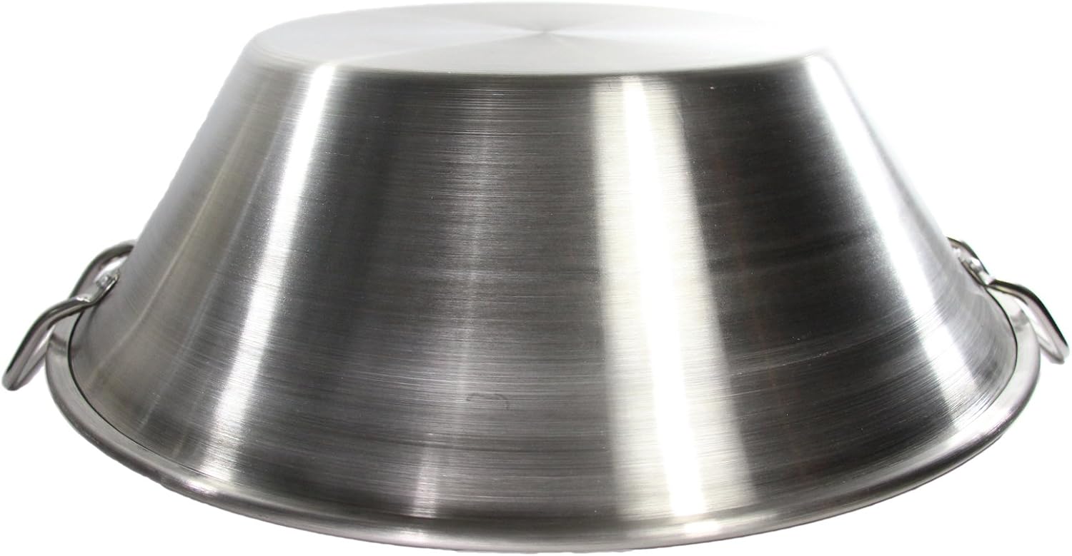Cazo Stainless Steel Large 22" Widespread Heavy Duty Caso Para Freir Carnitas Acero Inoxidable