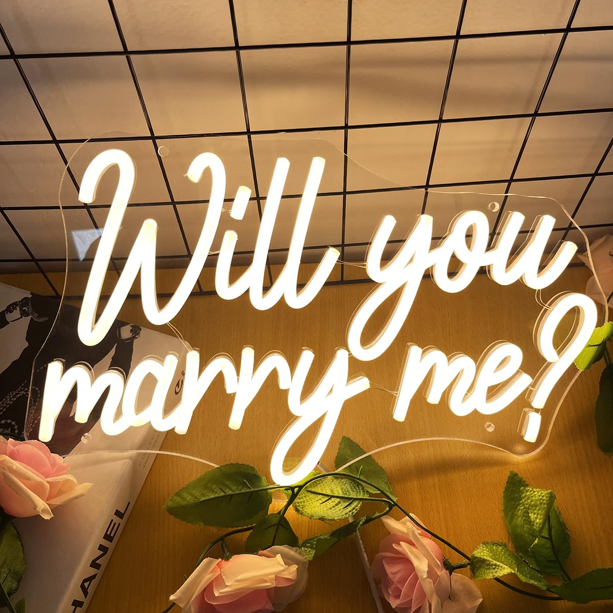 プロポーズのデコレーション スープフラワー「MARRY ME」サイン、LED Amazon.co.jp: Will You Marry Me ネオンサイン Marry Me プロポーザル