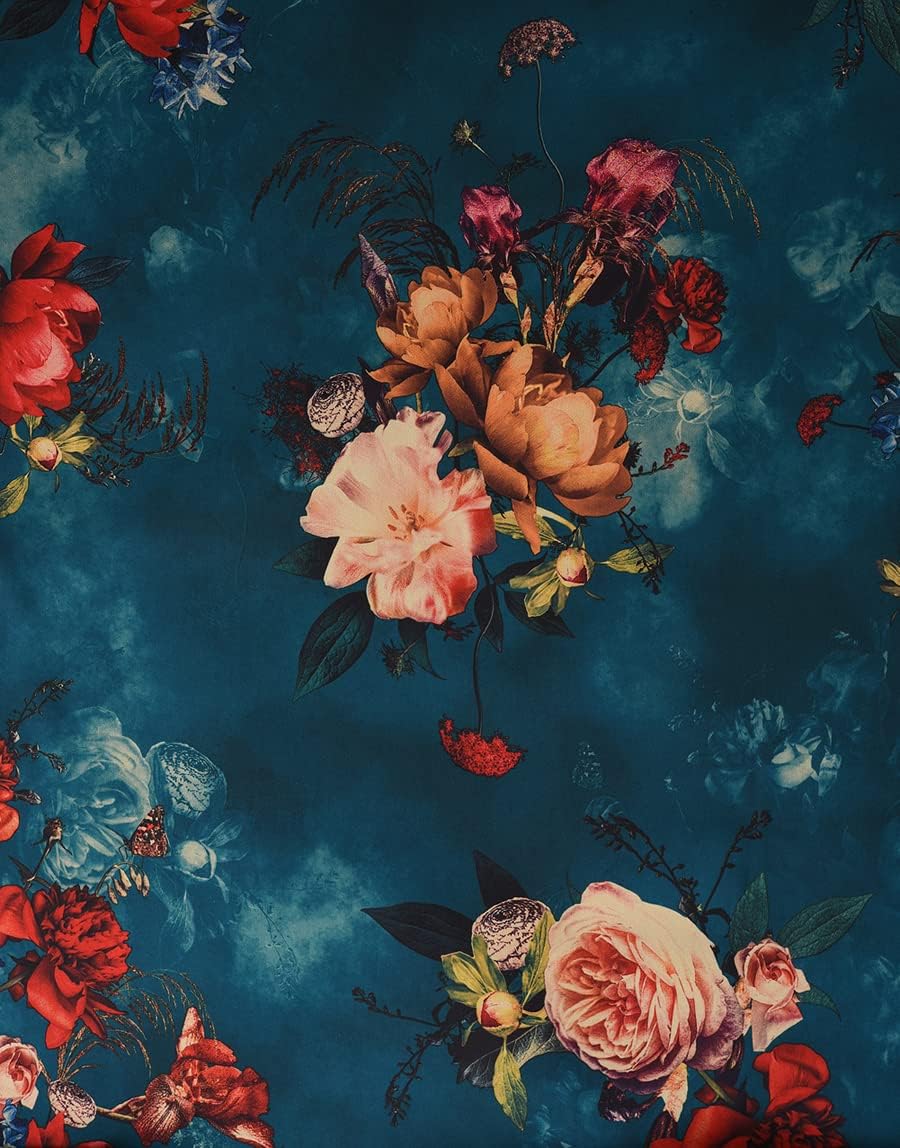 Ledamon Women's Kimono Robe Long for Women - Pocket Floral Bathrobe - Image 4