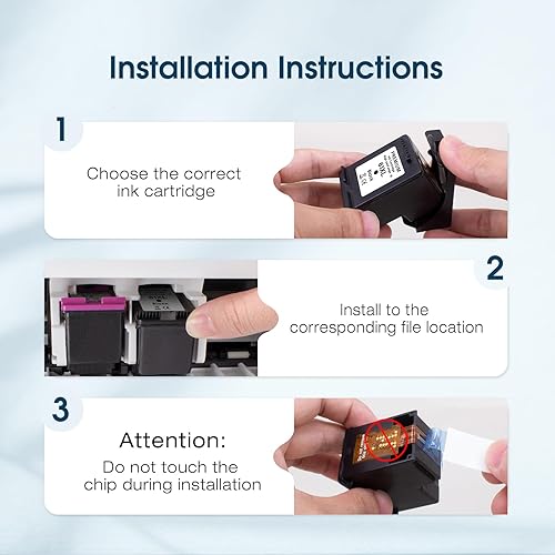 Miniatura 6 de Paquete combinado de cartuchos de tinta 61XL de alto rendimiento para HP 61XL tinta, negro y tricolor, para HP Envy 4500 5530 5534 5535 Deskjet 1000