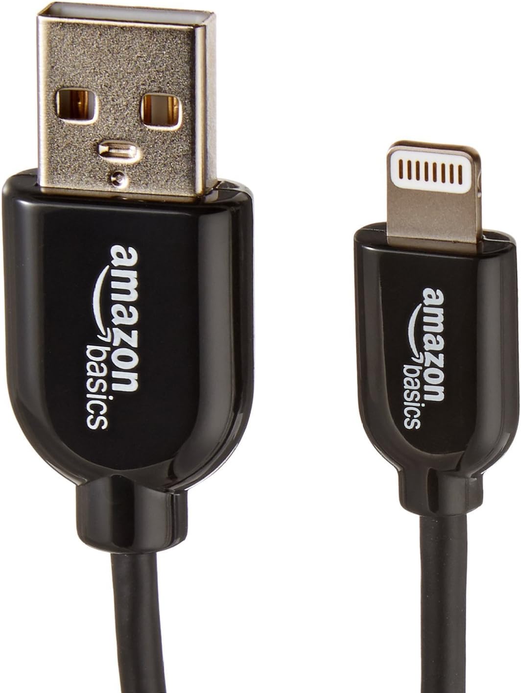 Amazon Basics Apple Certified Lightning to USB Cable - 6 Feet (1.8 Meters) - Black