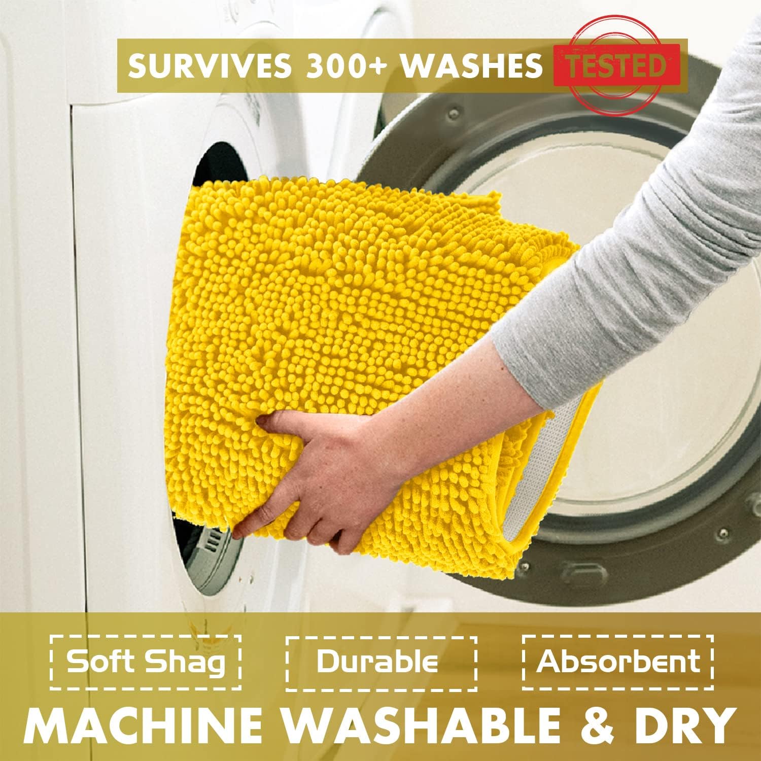 LuxUrux Toilet Lid Cover, Extra-Soft Plush Seat Cloud Washable Shaggy Microfiber Standard Toilet Lid Covers for Bathroom Machine Wash & Dry. (18 x 18'', Lemon) : Home & Kitchen