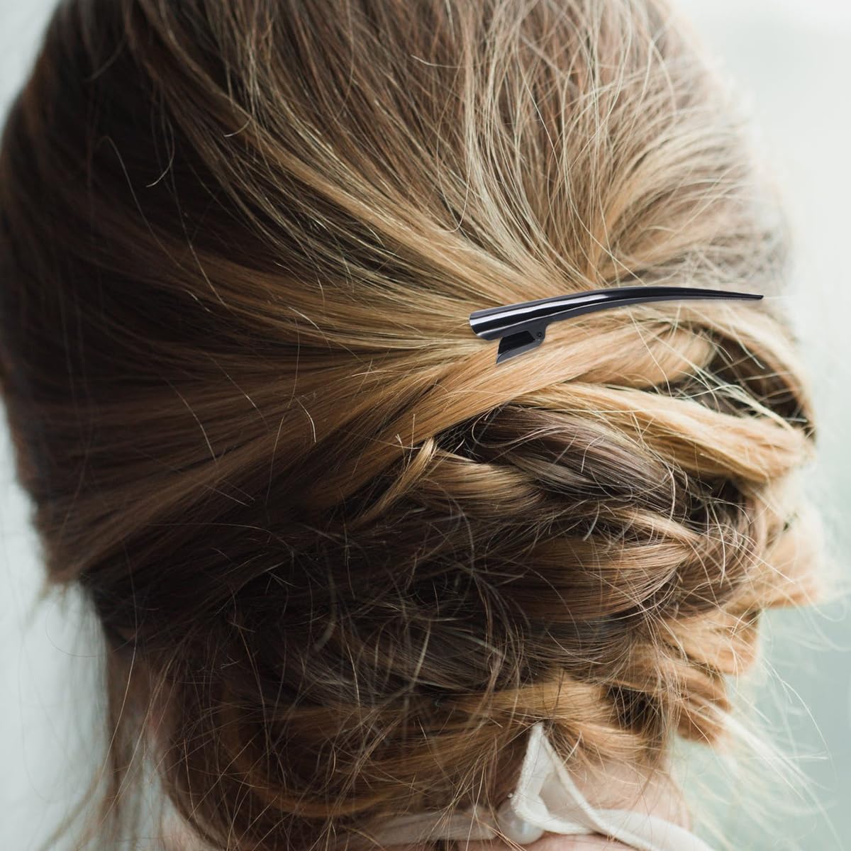 Uonlytech 3PCS Alligator Hair Clips, Metal Hair Clips for Styling, Non-Slip with Teeth Hair Accessories for Women Girl (Black) - Image 2