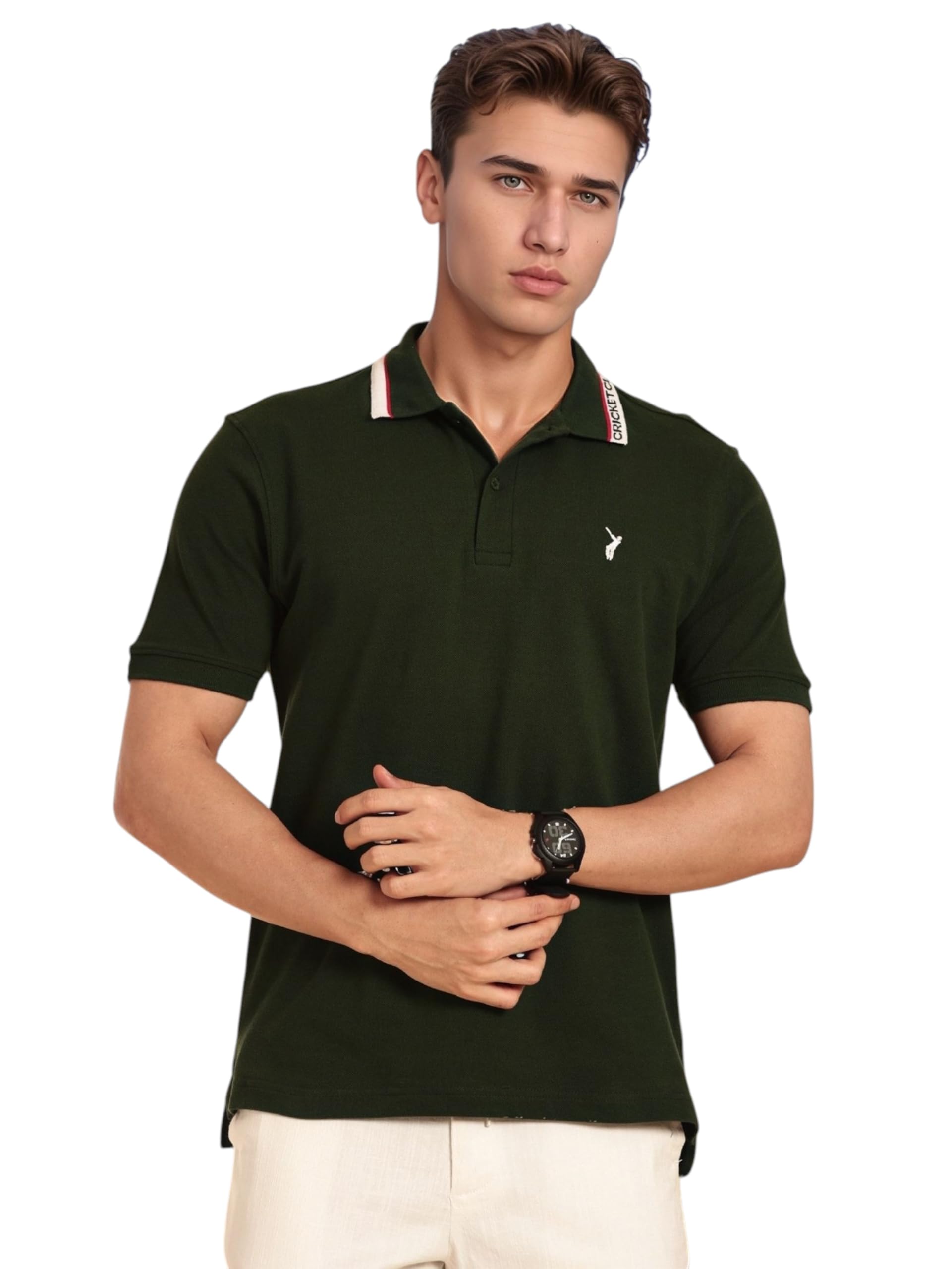 thomas scott Men's | Solid | Half Sleeve | Regular Fit | 100% Cotton | Polo Collar | Button Clouser | Casual Tshirt-picture-39